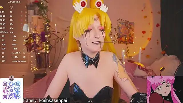 koshkasenpai — Naked jerk and cum show